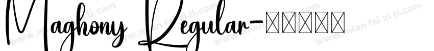 Maghony Regular字体转换